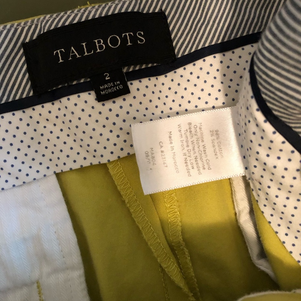 Talbots Classic Fit Cotton Pants - Picture 5 of 5